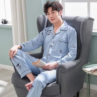 Vyriška laisvalaikio pižama ilgomis rankovėmis