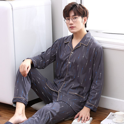 Vyriška laisvalaikio pižama ilgomis rankovėmis