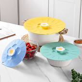 Silikonski poklopac za svježinu za višekratnu upotrebu Zdjele Lonci Poklopci za brtvljenje tava Mikrovalna pećnica Grijanje Sigurno za hranu Otporan na prašinu Usisni poklopac lonca