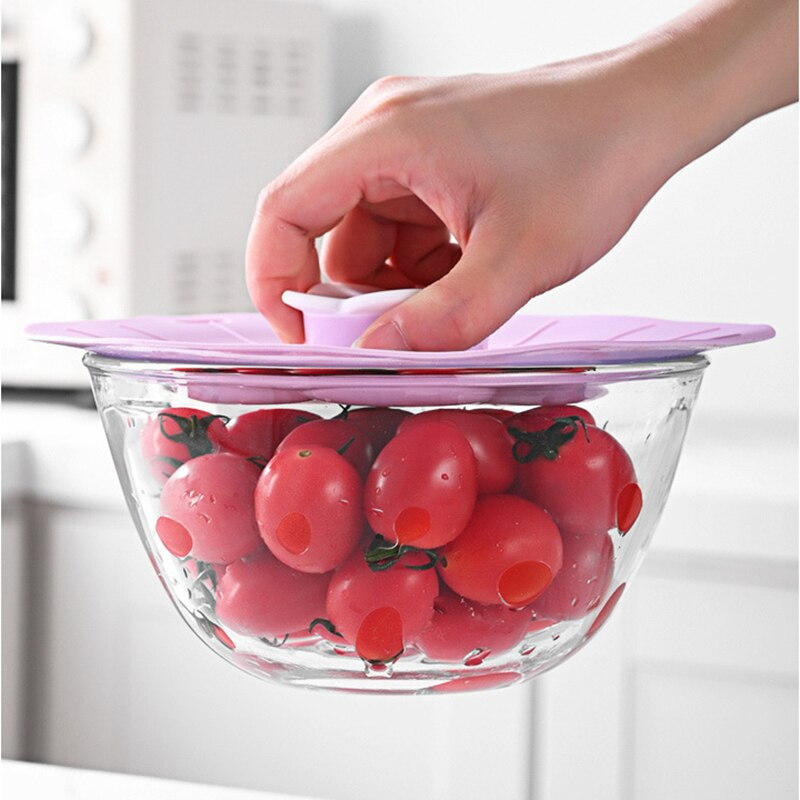 Silikonski poklopac za svježinu za višekratnu upotrebu Zdjele Lonci Poklopci za brtvljenje tava Mikrovalna pećnica Grijanje Sigurno za hranu Otporan na prašinu Usisni poklopac lonca