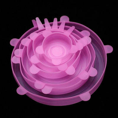 Silikonska navlaka za održavanje svježine. Rastezljivi poklopac. Prilagodljiv, hermetički nepropusni navlaka za hranu Poklopac za mikrovalnu pećnicu Poklopac za zdjelu Kuhinjski pribor