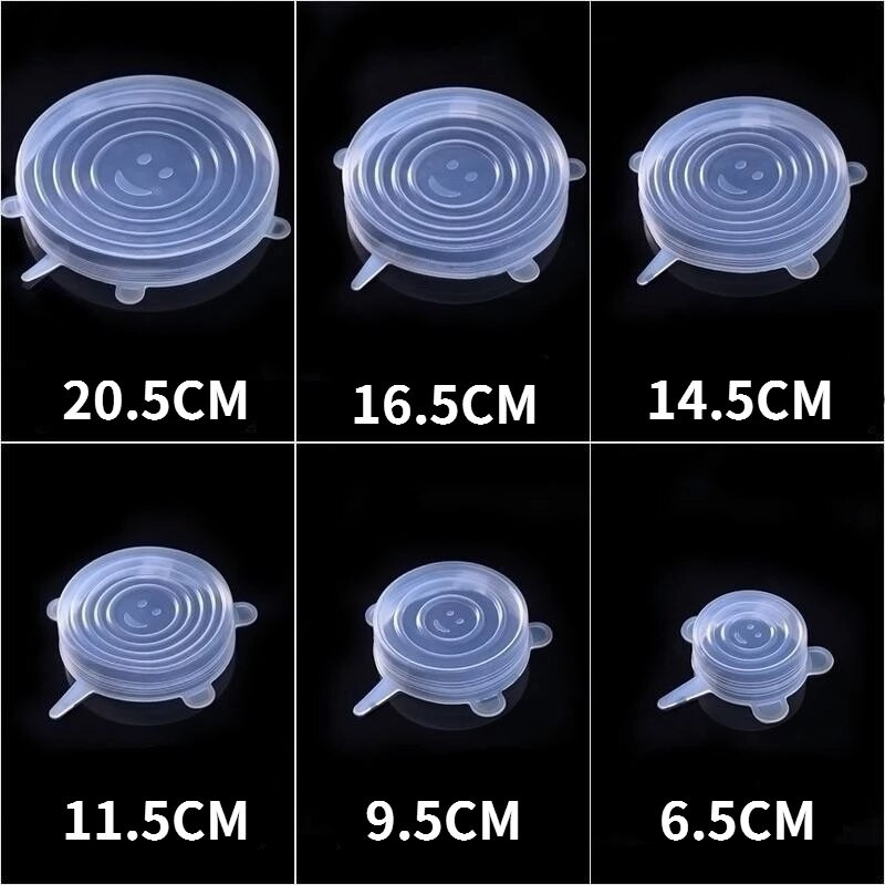 Silikonska navlaka za održavanje svježine. Rastezljivi poklopac. Prilagodljiv, hermetički nepropusni navlaka za hranu Poklopac za mikrovalnu pećnicu Poklopac za zdjelu Kuhinjski pribor