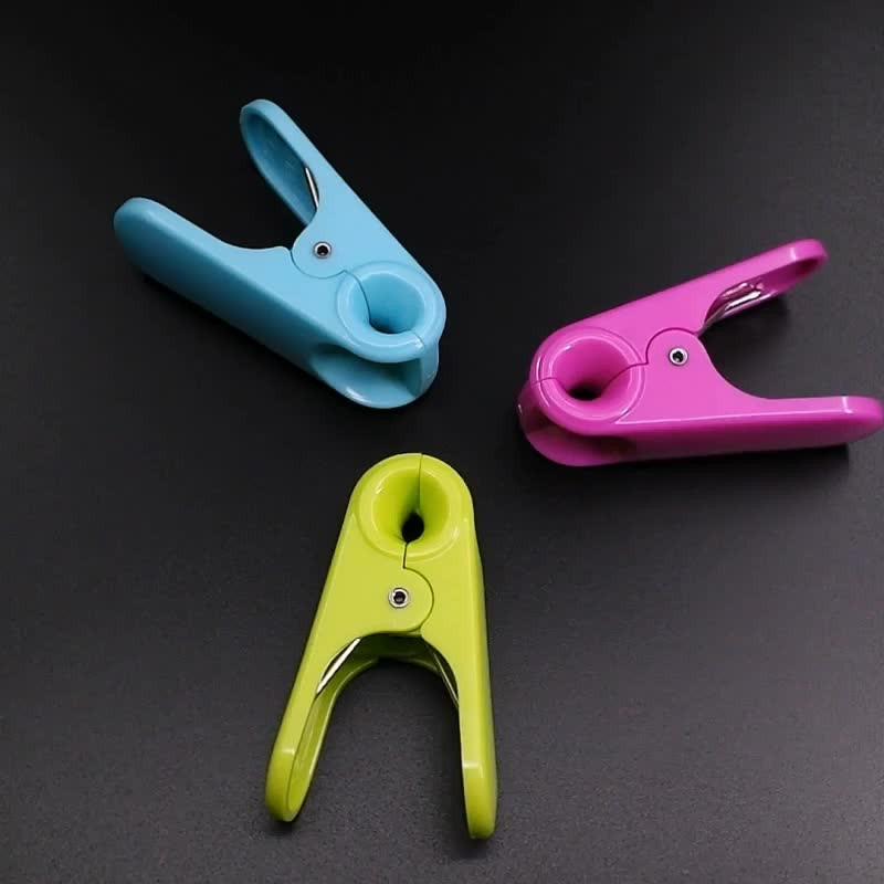 6 vnt / rinkinys Tvirtos plastikinės spaustukai ABS drabužių segtukai „pasidaryk pats“ kepimo laminavimo maišelio segtukas maistui laikyti Maisto virtuvės užkandžiai