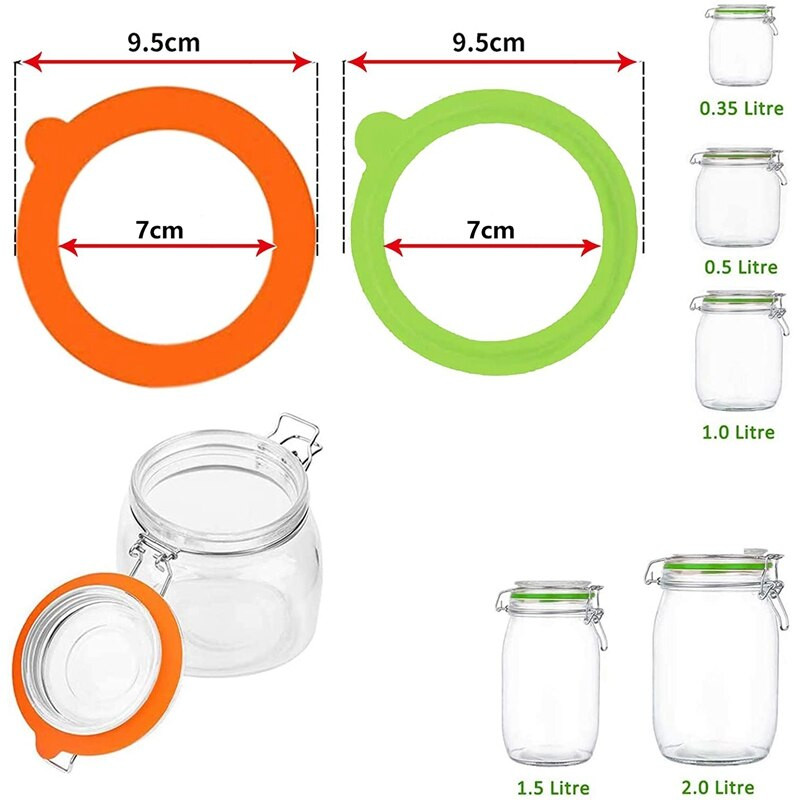 Gumové tesnenia na sklenené poháre, silikónové tesnenia, konzervovacie tesnenia, náhrada vzduchotesných tesniacich krúžkov na konzervovacie poháre