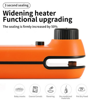 Νέο USB Chargable Bag Sealer Portable Food Packaging Bag Sealer Sealer with Cable Multifunctional Sealer Packing Tools Kitchen