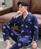 Pijamale casual barbatesti cu guler clasic