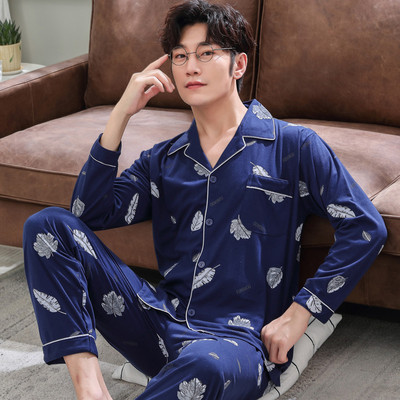 Pijamale casual barbatesti cu guler clasic