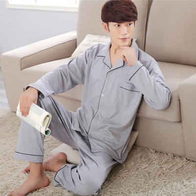 Pijamale casual barbatesti cu guler clasic