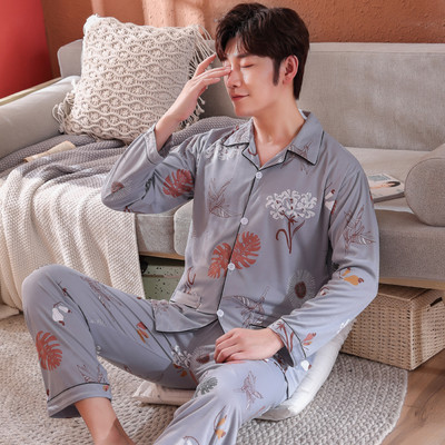 Pijamale casual barbatesti cu guler clasic