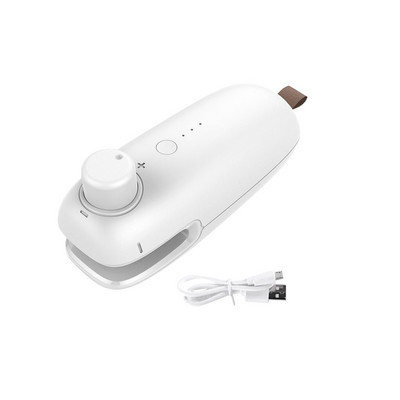 Hordozható Mini Heat Sealer kézi beépített Li-akkumulátoros USB tápos táskazáras Újratölthető élelmiszertáska lezáró gép