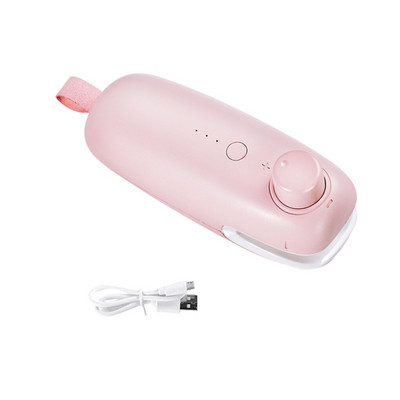 Преносим мини топлинно уплътнител Ръчна вградена литиево-батерийна USB захранваща уплътнител за торбички Акумулаторна машина за запечатване на торбички за храна