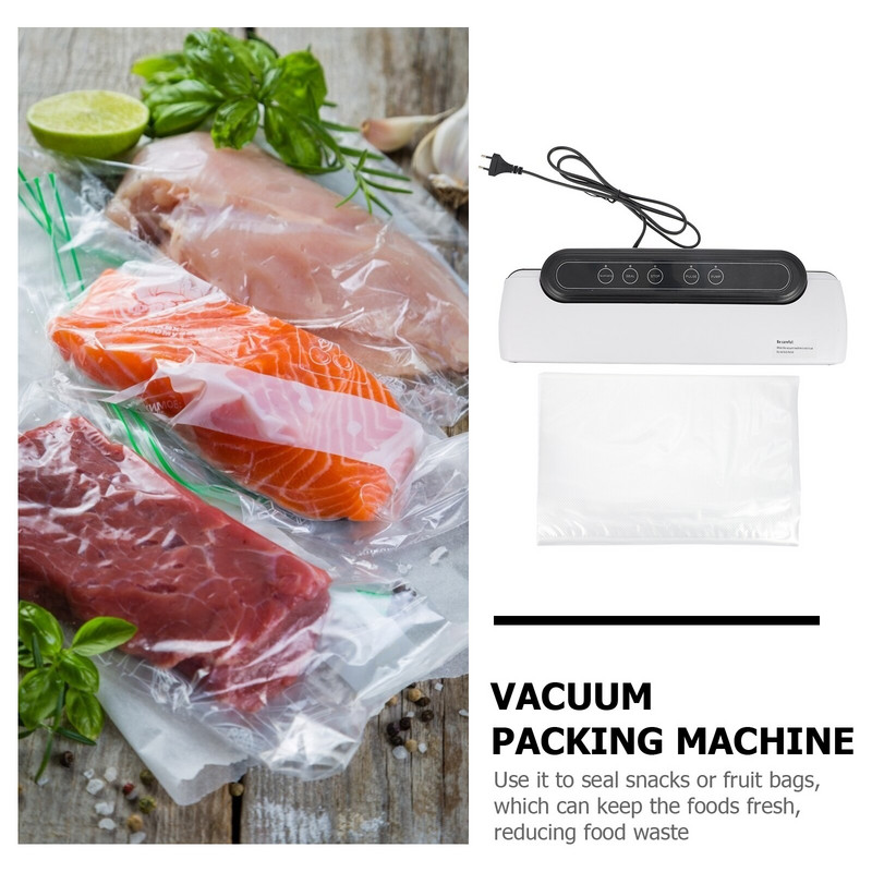 1 készlet vákuumtömítő kreatív Hasznos, praktikus automatikus vákuumszivattyús vákuumtömítő vákuumgép