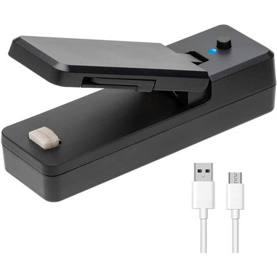 USB Mini Bag Heat Sealer Nabíjateľný 2v1 prenosný uzatvárací stroj Ručný vákuový tepelný uzatvárací stroj na skladovanie plastových vreciek