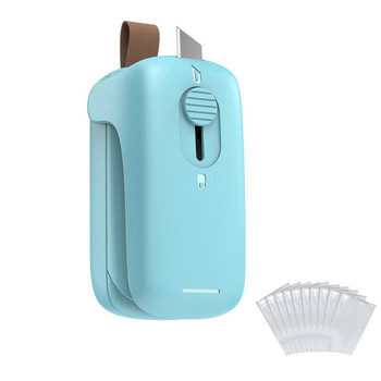 Mini Bag Sealer Handheld Homehold Portable Bag Resealer Machine for Plastic Bags Snacks Αποθήκευση τροφίμων με φρέσκια τσάντα αποθήκευσης