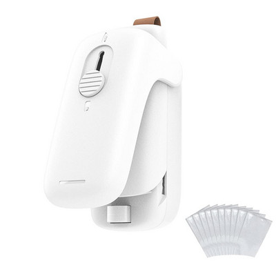 Mini sigilator de pungi, de uz casnic, mașină portabilă de resigilare a pungilor pentru pungi de plastic, gustări, depozitare alimente cu pungă de păstrare proaspătă