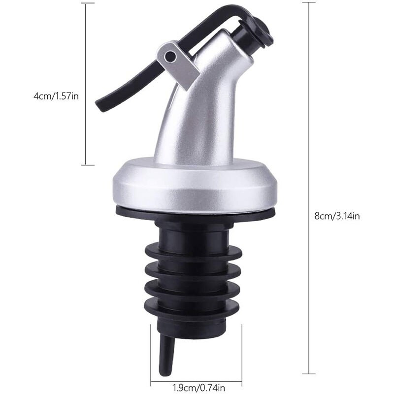 12 vnt. baltas silikoninis elastinis dangtelis Universalus dangtelis su alyvuogių aliejumi nepralaidūs snapeliai Vyno dozatoriaus piltuvas virtuvės įrankiai