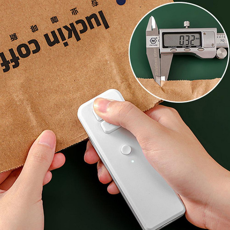 Mini stroj na uzatváranie plastových vreciek, úložný stroj na uzatváranie vreciek, prenosný uzatvárací stroj na balenie potravín, kuchynské pomôcky na občerstvenie
