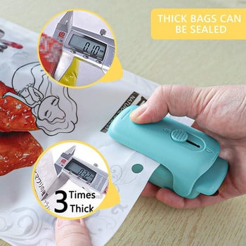 2 σε 1 Mini Slide Heat Sealer Portable Capper Food Saver Οικιακή φορητή μηχανή συσκευασίας σφράγισης για διάφορες πλαστικές σακούλες