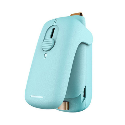 2 în 1 Mini dispozitiv de etanșare cu diapozitiv Capper portabil Economizor de alimente de uz casnic Mașină de ambalat de etanșare de mână pentru diverse pungi de plastic