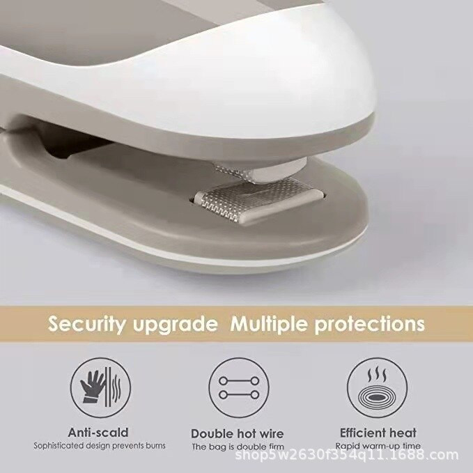 Mini mașină de etanșare a pungilor termice Pachet Pungi de etanșare Saci de etanșare din plastic termic Închidere a pungilor pentru alimente Ambalare portabilă de sigilare Accesorii de bucătărie