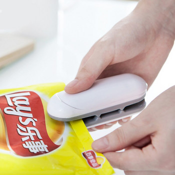 Κουζίνα Mini Sealer Portable Heat Sealer Πλαστική συσκευασία αποθήκευσης τσάντα εύχρηστα αυτοκόλλητα και σφραγιστικά σνακ τροφίμων