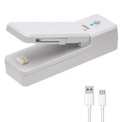 Prijenosni uređaj za spajanje vrećica 2-u-1 Mini plastični uređaji za toplinsko zavarivanje Punjivi ručni vakuumski uređaji za zavarivanje topline za pohranu hrane i grickalica