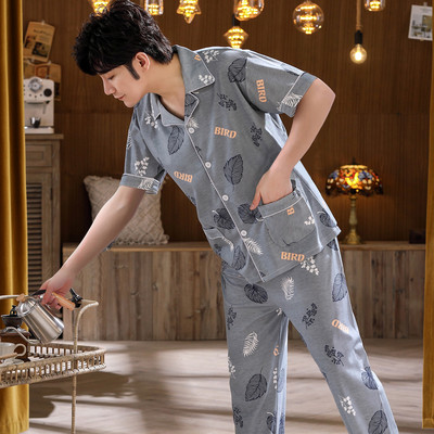 Pijamale casual barbati cu maneca scurta