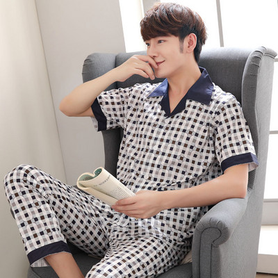 Pijamale casual barbati cu maneca scurta