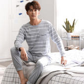 Pijamale de toamna barbati cu maneca lunga