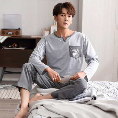 Pijamale de toamna barbati cu maneca lunga