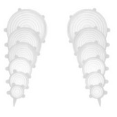 12Pc silikonski elastični poklopac Univerzalni poklopac Silikonski poklopac zdjele Silikonski poklopac lonca Poklopac za kuhanje hrane Poklopac za mikrovalnu pećnicu