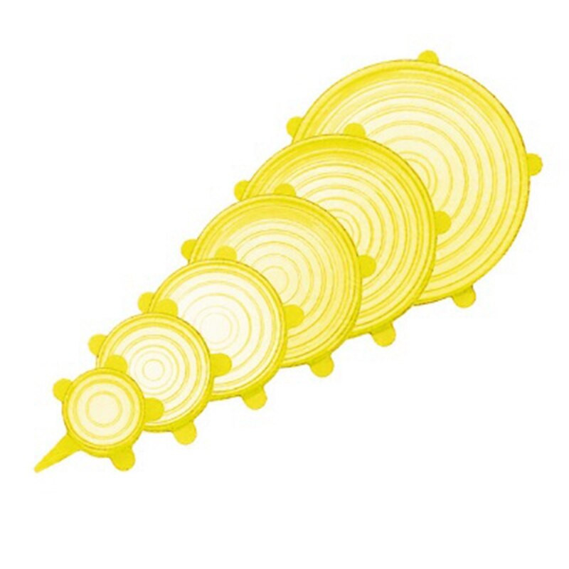12Pc silikonski elastični poklopac Univerzalni poklopac Silikonski poklopac zdjele Silikonski poklopac lonca Poklopac za kuhanje hrane Poklopac za mikrovalnu pećnicu