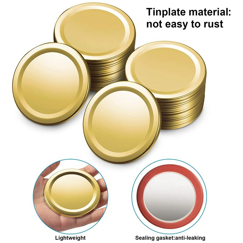 80 de bucăți capace pentru conserve cu gură obișnuită.