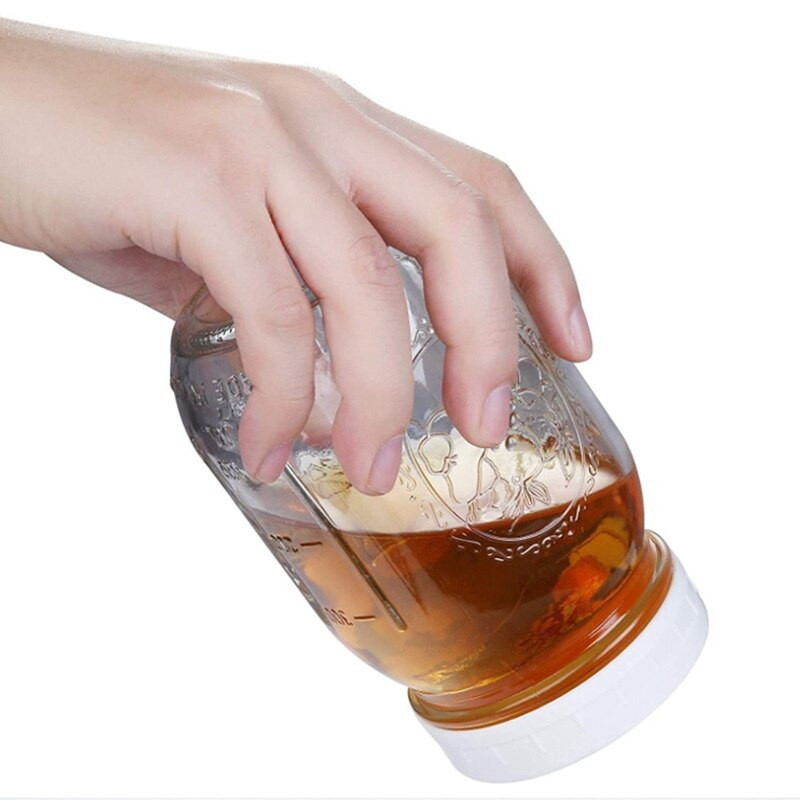 20 de bucăți capace de depozitare din plastic capace cu nervuri pentru sticla standard cu gură obișnuită, 86 mm și 70 mm