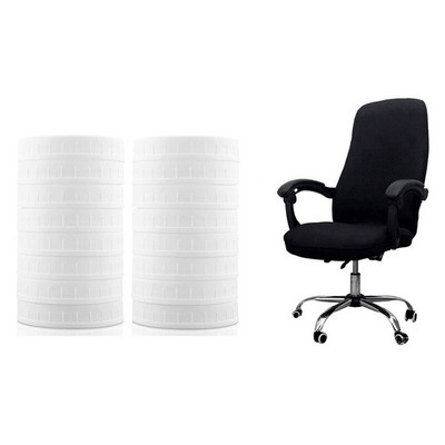 Poklopci od 16 staklenki sa širokim otvorom, plastični poklopci za pohranu s jednodijelnom navlakom za sjedalo s uredskim naslonom za ruke