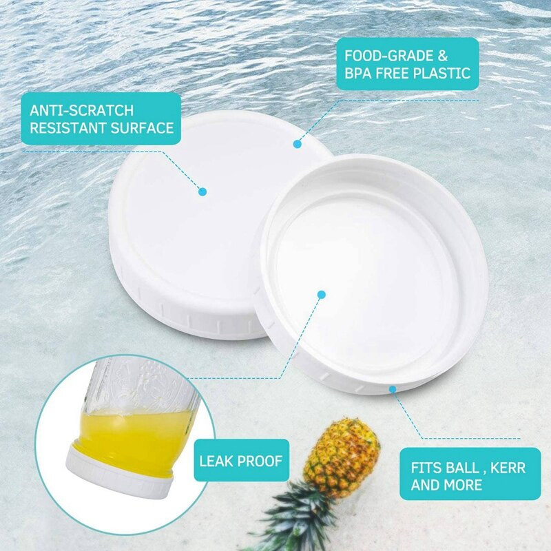 Poklopci od 16 staklenki sa širokim otvorom, plastični poklopci za pohranu s jednodijelnom navlakom za sjedalo s uredskim naslonom za ruke