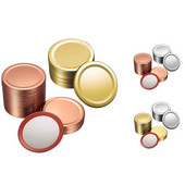 80 de bucăți capace pentru conserve cu gură obișnuită.