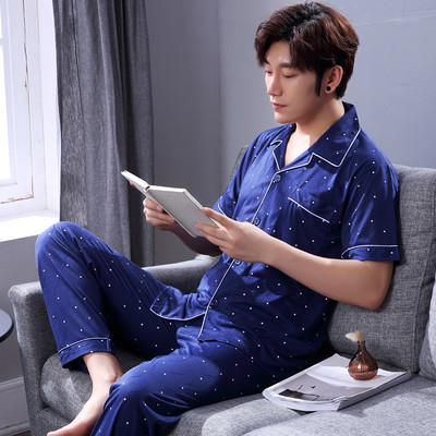 Pijamale casual pentru bărbați în carouri