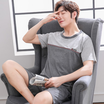 Pijamale casual pentru bărbați în carouri