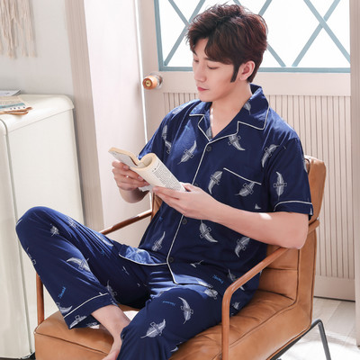 Pijamale casual pentru bărbați în carouri