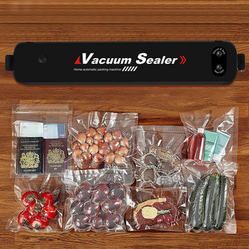 Food Vacuum Sealer Vacuum Bag Sealing Machine Electric Vaccum Packaging Machine Fish Fruit Meat Packer with 15pcs bags