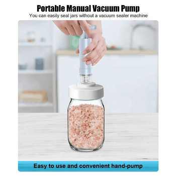 Mason Jar Sealer Vacuum Kit - Mason Jar Vacuum Sealer Compatible with For Foodsaver Vacuum Sealer Machine (Μαύρο)