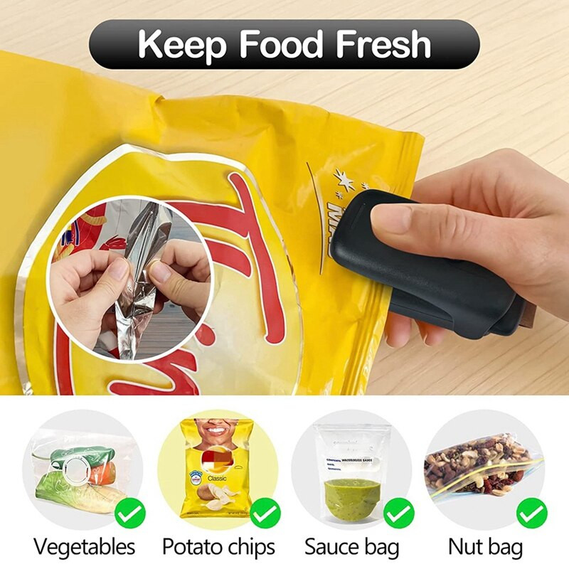 Mini uređaj za zavarivanje vrećica Uređaj za toplinsko zavarivanje Prijenosni zatvarač za uštedu hrane Ručni stroj za pakiranje za zatvaranje raznih plastičnih vrećica