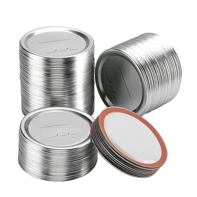 98 Count 70 Mm tavalised suukonserveerimiskaaned palli- ja kerr-purgikaante jaoks – jagatud tüüpi metallist masonipurgikaaned konserveerimiseks