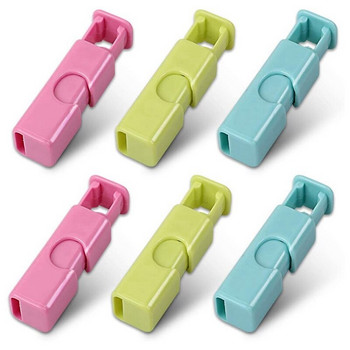 Hot 10Pcs Squeeze Bread Clips Bag Cinches Bagel Clips Slip Grip Easy Squeeze Lock Διάφορα χρώματα