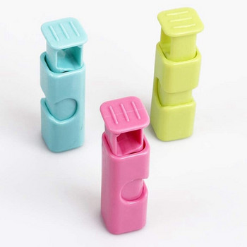 Hot 10Pcs Squeeze Bread Clips Bag Cinches Bagel Clips Slip Grip Easy Squeeze Lock Διάφορα χρώματα