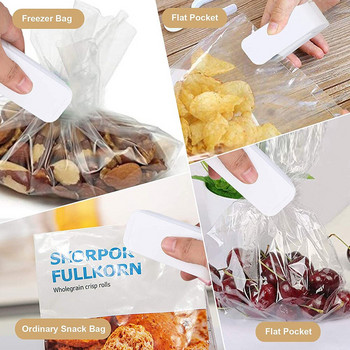 Μίνι σφραγιστικό σακουλών, φορητό θερμομονωτικό κενού πλαστικό σφραγιστικό, μίνι σφραγιστικό τροφίμων για πλαστικές σακούλες Αποθήκευση τροφίμων