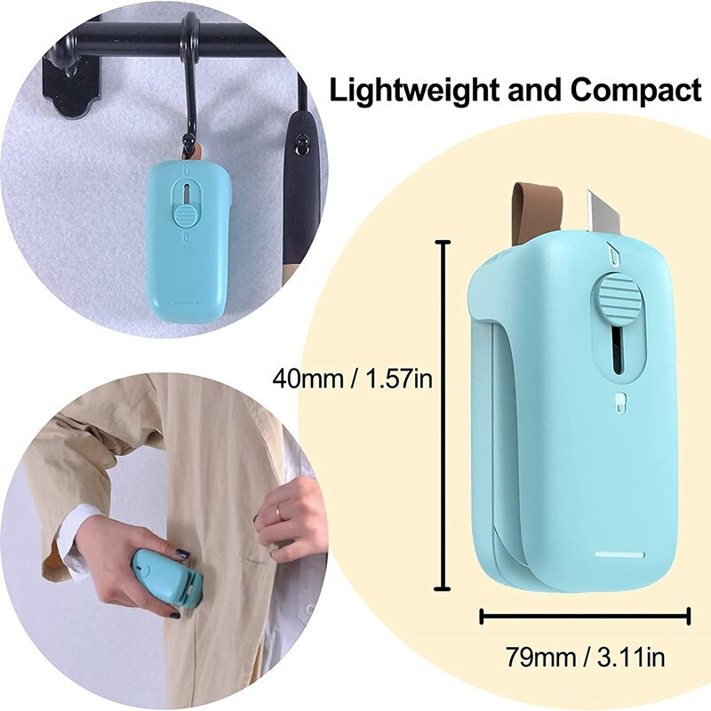 Kuhinjski vakuumski uređaj za zavarivanje vrećica s toplinom, mini rezač za toplinsko zavarivanje, prijenosni 2 u 1 uređaj za pakiranje, pohranjivanje, zavarivanje, pametni uređaj