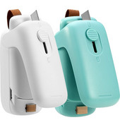 Sigilator inteligent pentru pungi termice cu vid 2 în 1 Mini mașină de etanșare cu căldură Cutter Portabil pentru depozitare Sigilare pentru ambalaje Organizator de ambalaje pentru alimente