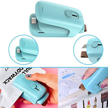 Smart Vacuum Heat Bag Sealer 2 in 1 Mini Heat Sealing Machine Cutter Portable Packing Storage Sealer Food Packaging Organizer